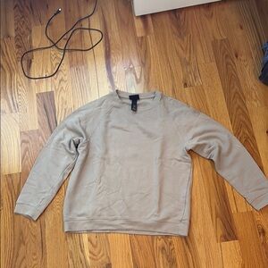H&M Light Tan Crewneck Top